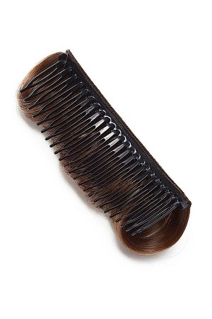 Гребень с накладкой из искусственных волос для придания объема прическе "Шелковая нить" #786052