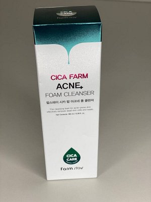 Пенка для умывания с экстрактом азиатской центеллы Farmstay Cica Farm Nature Solution Cleansing Foam