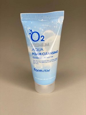 Farm Stay O2 Premium Aqua Foam Cleansing Кислородная пенка для умывания 100 мл