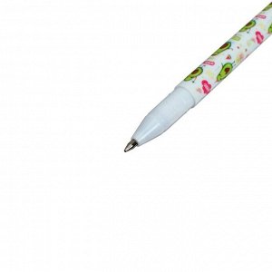 Ручка со стираемыми чернилами гелевая deVENTE Avocado, 0,5 мм, сменный стержень, МИКС 2 дизайна, чернила синие