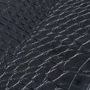 Папка деловая "Крокодил", искусственная кожа, 360 х 260 х 30 мм, чёрная