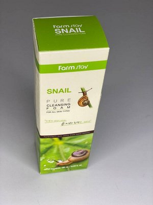 Farm Stay Snail Pure Cleansing Foam Очищающая пенка для лица с муцином улитки 180 мл