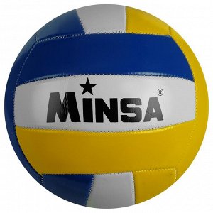 Мяч волейбольный Minsa, ПВХ, машинная сшивка, 18 панелей, размер 5, 262 г