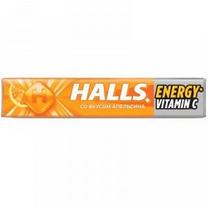 Леденцы Halls апельсин  25г*3шт