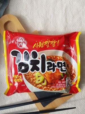 Лапша быстрого приготовления со вкусом кимчи «Kimchi Ramen» 120г