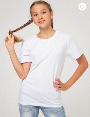 Белая футболка детская