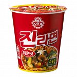 Лапша быстрого приготовления со вкусом грибов &quot;Джин Рамен Jin Ramen&quot; (Hot) острый вкус 65г