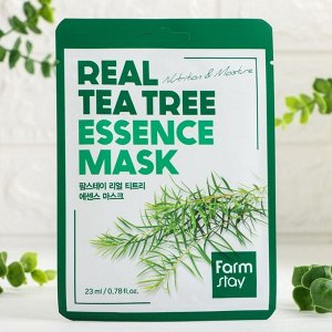СИМА-ЛЕНД Маска тканевая для лица с экстрактом чайного дерева FarmStay Real Tea Tree Essence Mask, 23 мл