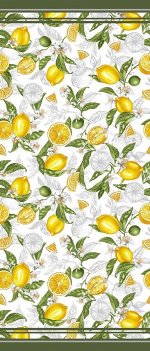 Скатерть рогожка &quot;Lemon&quot; 150 х 120 см