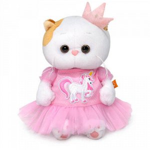 Игрушка мягк. Кошечка Ли-Ли Baby в платье с единорогом , 20 см.  тм.BudiBasa