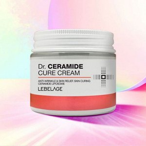 Lebelage Антивозрастной крем улучшающий рельеф кожи с керамидами / Dr. Ceramide Cure Cream, 70 мл