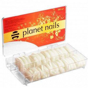 Planet Nails Типсы классические натуральные американка  №1-10, 360 шт./уп.