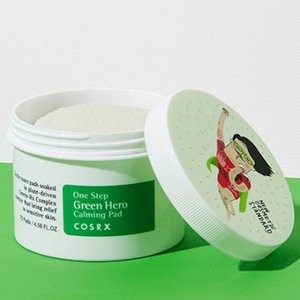 COSRX Пилинг-пэды успокаивающие для чувствительной кожи One Step Green Hero Calming Pad, 70 шт