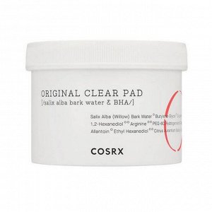 COSRX Очищающие пилинг-пэды для лица против акне с BHA кислотами One Step Original Clear Pad, 70 шт