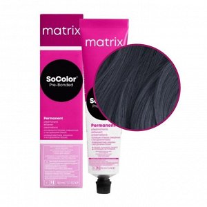 Matrix Крем-краска для волос / SoColor Pre-Bonded 1A, иссиня-черный пепельный, 90 мл