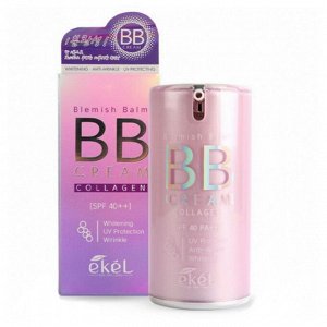 Ekel BB крем для лица с коллагеном / BB Collagen Whitening Anti-Wrinkle Sun Protector 50+/PA (Pump), 50 мл