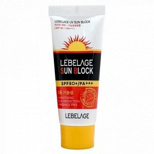 Lebelage Солнцезащитный крем для лица / UV Sun Block SPF 50+ PA+++, 30 мл