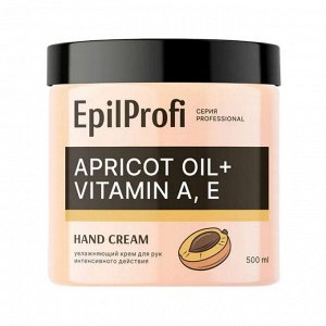 EpilProfi Professional Увлажняющий крем для рук интенсивного действия / Apricot Oil + Vitamin A, E Hand Cream, 500 мл
