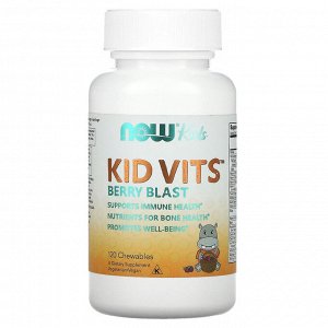 Нау Фудс Детские витамины "Ягодный взрыв", 120 жевательных таблеток (Now Foods, Витамины)