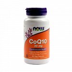 Нау Фудс Кофермент Q10, 30 мг,  60 капсул (Now Foods, Кофермент Q)