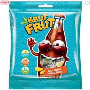 «KrutFrut», мармелад жевательный в форме забавных бутылочек, 70 г