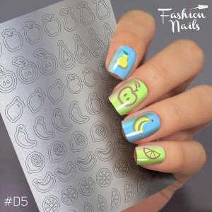 Fashion Nails,Трафарет  дизайн - Deep 5