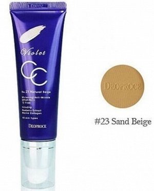 Deoproce Violet CC Cream №23 Sand Beige(Песочный бежевый) СС крем для любого типа кожи лица, 50 гр