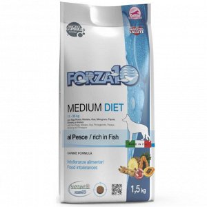 Форза10/Forza10 Diet корм для собак средних пород гипоаллергенный Рыба 1,5кг