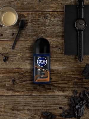 Nivea Дезодорант антиперспирант шариковый Nivea Men ULTRA Carbon антибактериальный эффект Нивея 50 мл