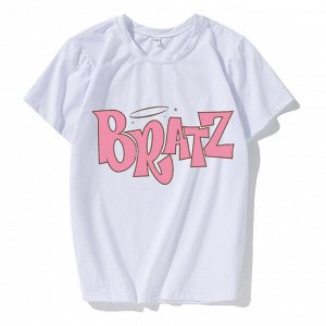 Подростковая футболка, принт "Bratz", цвет белый