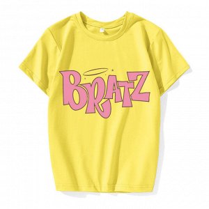 Подростковая футболка, принт "Bratz", цвет розовый