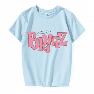 Подростковая футболка, принт "Bratz", цвет синий