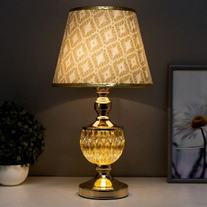Настольная лампа Василиса E27 40Вт золото 25х25х47 см RISALUX