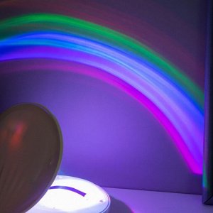 Ночник "Волшебная радуга"  LED 0.5 вт градиент розовый батарейки 18650+ USB 13х11,8х5,4 см