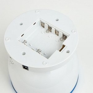 Ночник-проектор "Модерн" LED USB многорежимный бело-синий 13,5х13,5х12,5 см