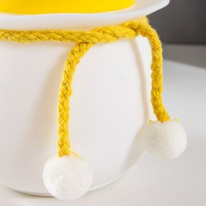 Ночник "Пчелка с шарфом" LED 3Вт USB АКБ бело-желтый 11х11х14 см