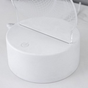 Светильник сенсорный «Кролик» LED 7 цветов USB/от батареек белый