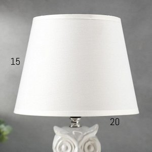 RISALUX Лампа настольная 16167/1 E14 40Вт белый 20х20х33,5 см