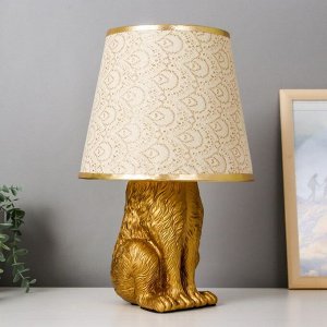 Настольная лампа "Зайчик" E27 40Вт золото 20х20х43,5 см