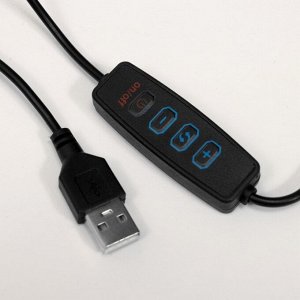 Бра "Круг" LED 30Вт USB черный 100х100х6см