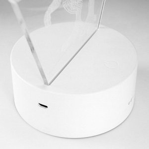 Светильник сенсорный «Тираннозавр» LED 7 USB/от батареек белый 16x9.5x16 см RISALUX