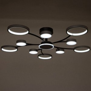 Люстра с ПДУ 2299/11GR LED 216Вт 3000-6000К серый 97х97х18 см