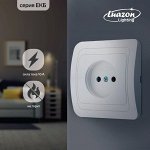 Розетка одноместная Luazon Lighting &quot;ЕКБ&quot;, 10 А, скрытая, без з/к, белая
