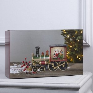 Светодиодная фигура «Паровоз» 30x18x11 см, пластик, батарейки ААх3 (не в комплекте), USB, свечение тёплое белое