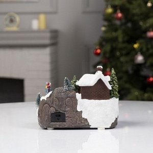 Светодиодная фигура «Новогодний город» 18x14x11 см, полистоун, батарейки ААх3 (не в комплекте), USB, свечение мульти