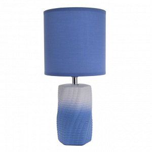 Настольная лампа 16578/1BL  E14 40Вт бело-синий 15х15х31 см