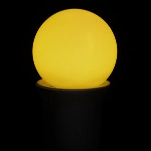 Лампа светодиодная Luazon Lighting, G45, Е27, 1.5 Вт, для белт-лайта, желтая, наб 20 шт