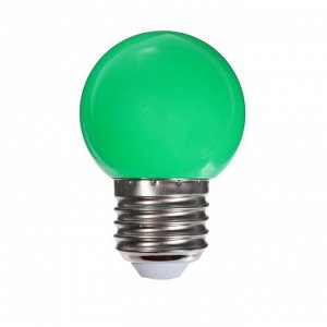 Лампа светодиодная Luazon Lighting, G45, Е27, 1.5 Вт, для белт-лайта, набор 20 штук, свечение мульти