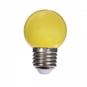 Лампа светодиодная Luazon Lighting, G45, Е27, 1.5 Вт, для белт-лайта, набор 20 штук, свечение мульти