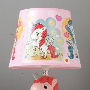 Настольная лампа 16556/1 E14 40Вт розовый 20х20х34 см
